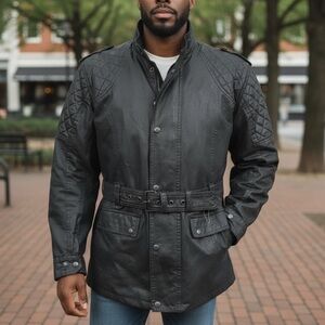 Oxford Legend Wax Cotton Motorcycle Protection‎ Jacket Sz S Small Padded Biker